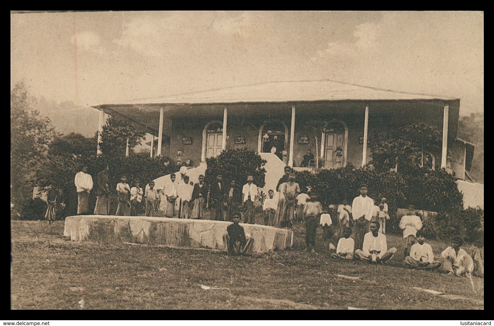 TIMOR - Colégio Da Missão De Lahane. ( Ed. Da Missão)    Carte Postale - Timor Orientale