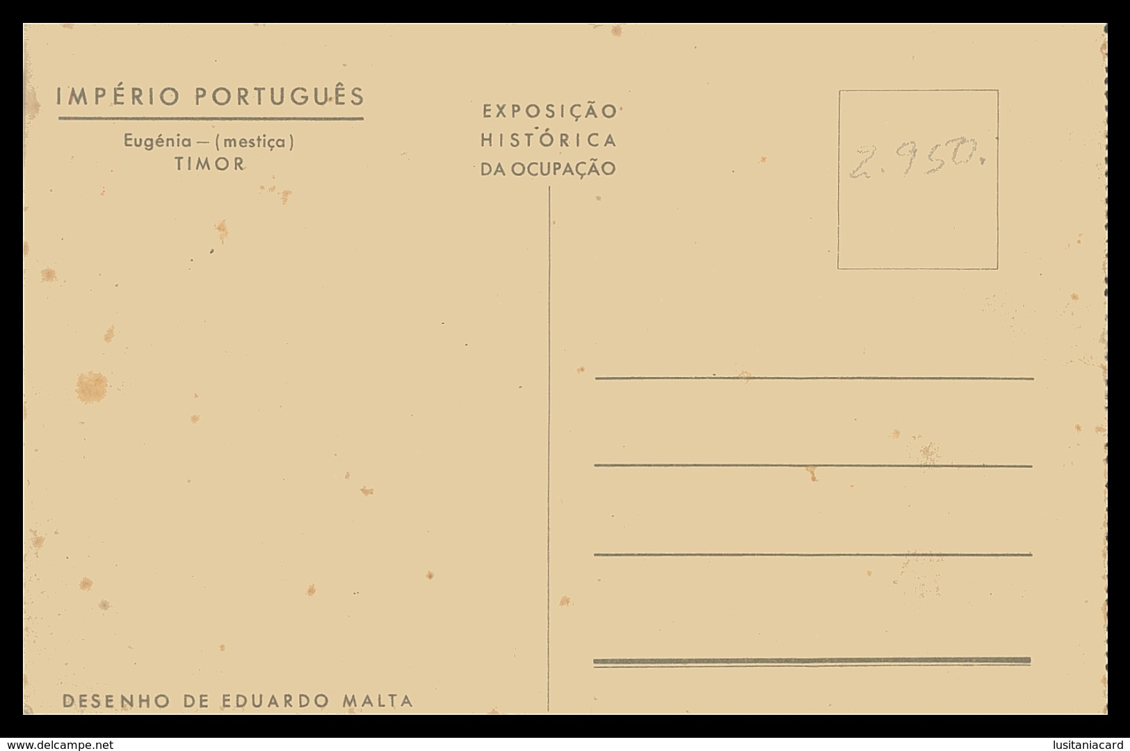 TIMOR - EXPOSIÇÕES - Eugénia (mestiça) ( Ed. Exp. Historica Da Ocupação)  Carte Postale - Oost-Timor