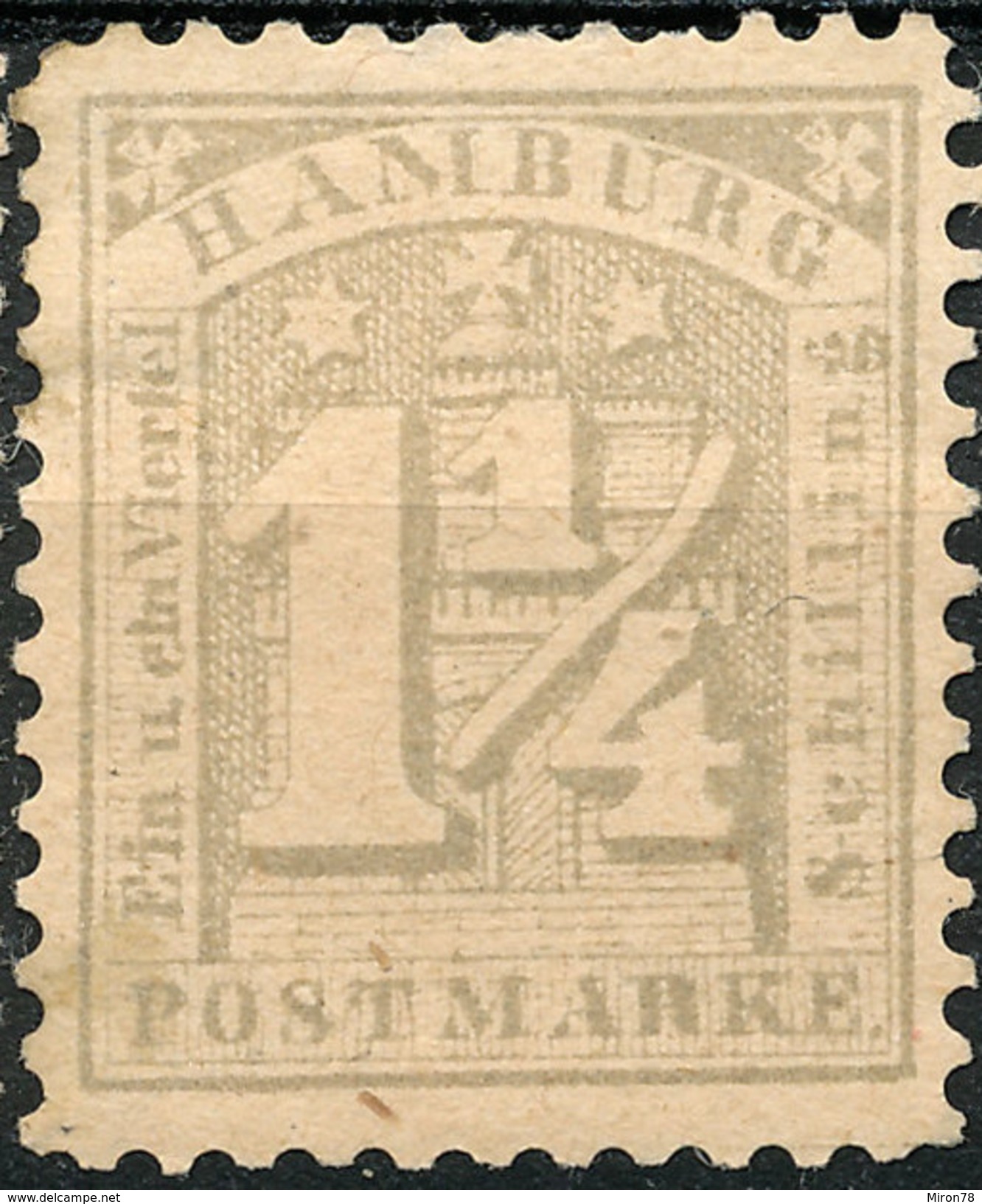 Stamp German States  Hamburg 1864-651 1/4s Mint Lot#12 - Hambourg