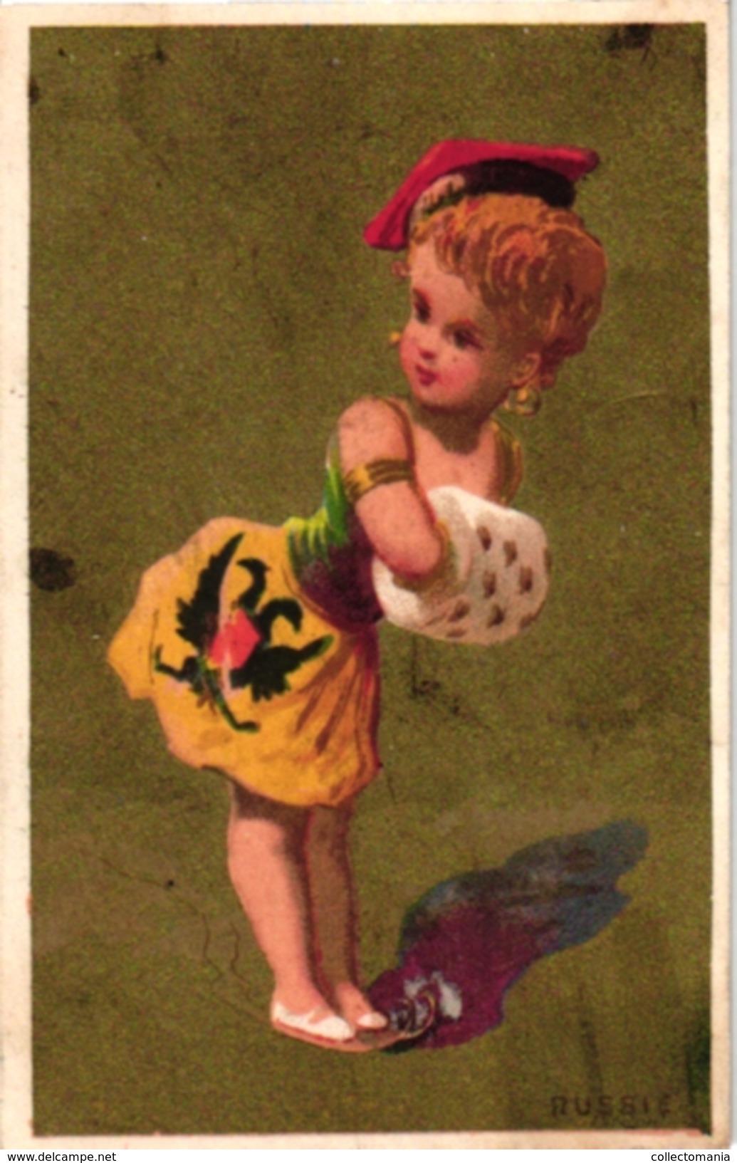 6 Cards Pub  Tapioca Universel C1900 Danses England Japan Austria Peru China Russia Golden Backround