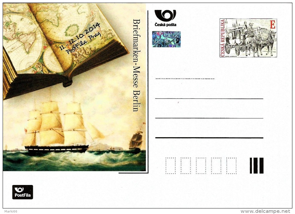 Czech Republic - 2014 - International Stamp Fair In Berlin - Official Postcard With Hologram - Postcards