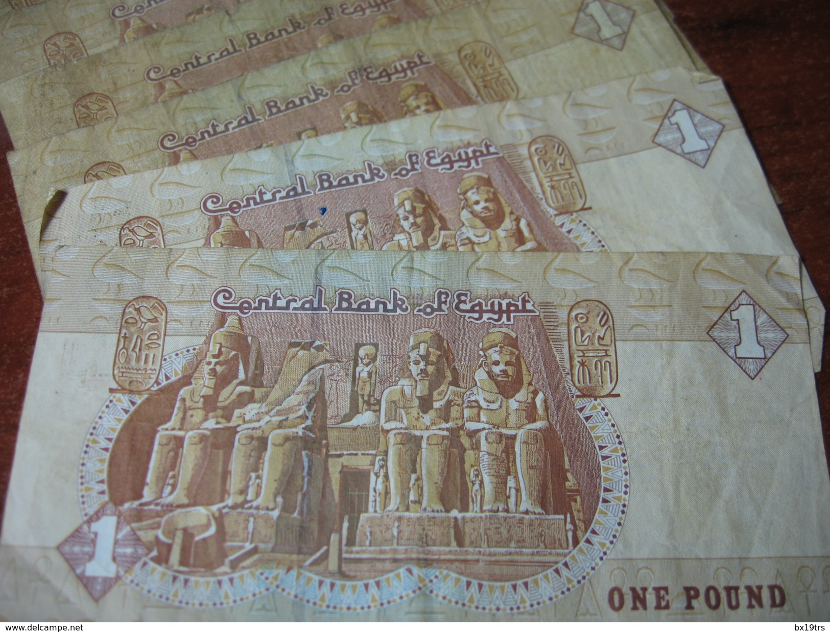 7 BILLETS DE 1 POUND EGYPTE - Egypte