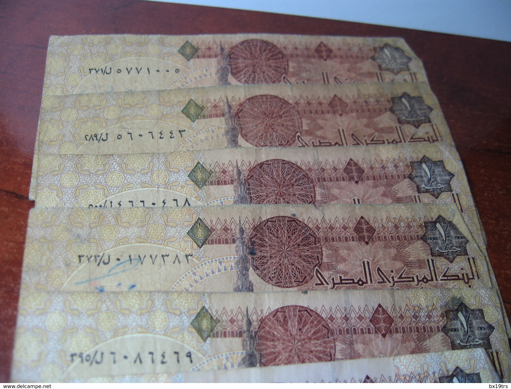 7 BILLETS DE 1 POUND EGYPTE - Aegypten