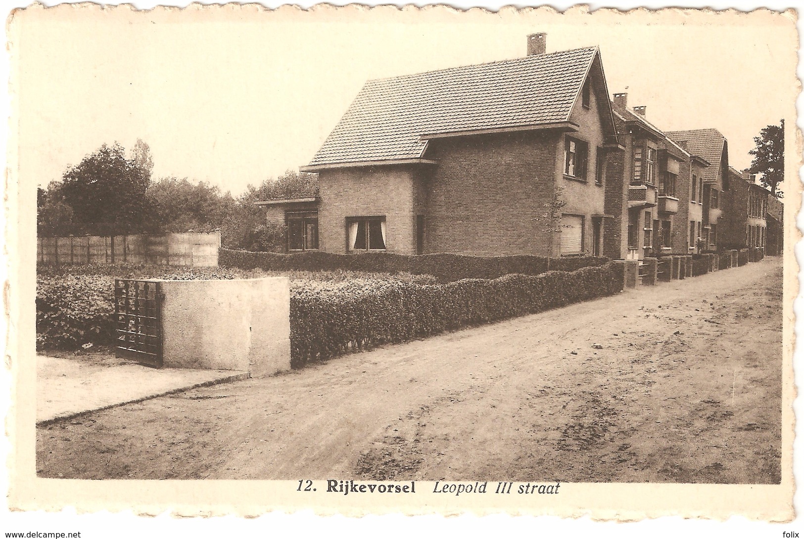 Rijkevorsel - Leopold III Straat - Uitg. Drukkerij Peeters, Rijkevorsel - Rijkevorsel