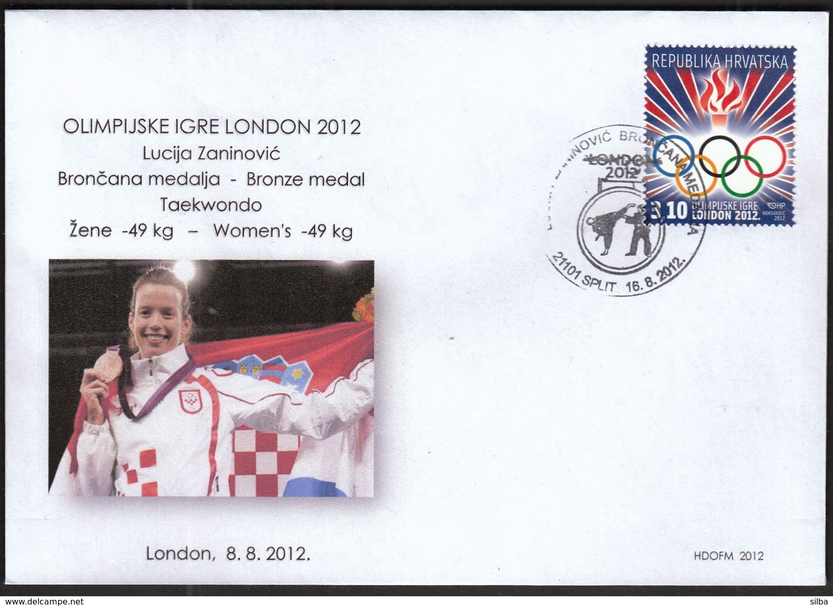 Croatia Zagreb 2012 / Olympic Games London / Taekwondo / Lucija Zaninovic Bronze Medal Winner - Sommer 2012: London