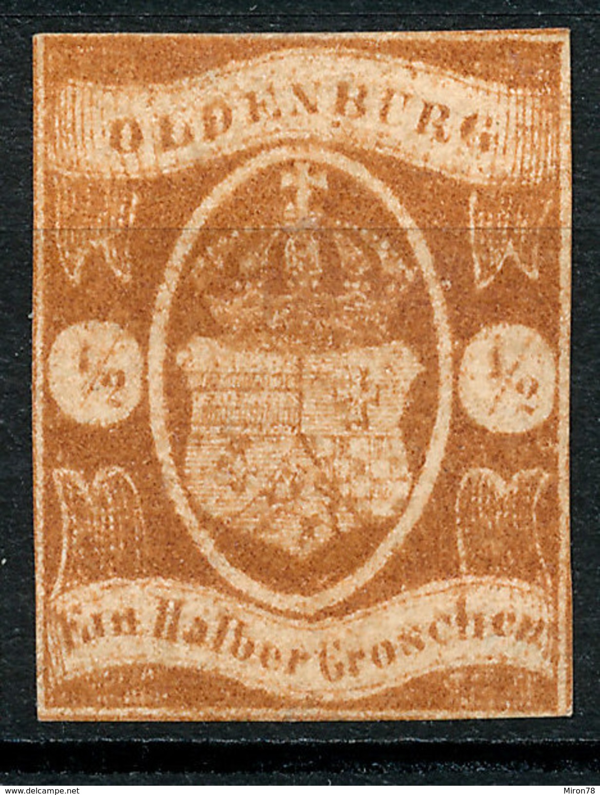 Stamp German States Oldenburg 1861  1/2g  Mint Lot#1 - Oldenburg