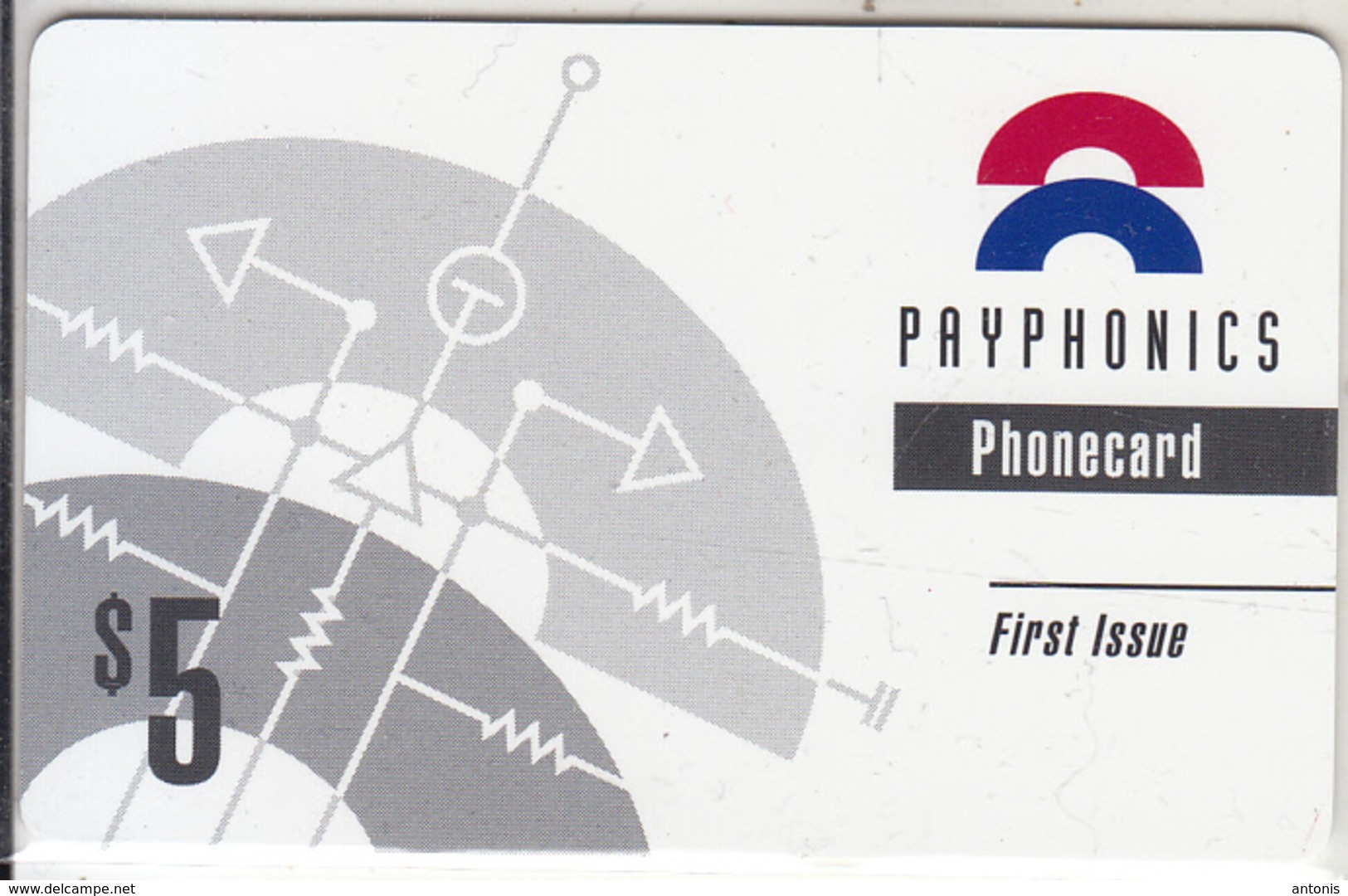 AUSTRALIA - Payphonics Telecard, First Issue $5, Tirage 2800, Mint - Australia