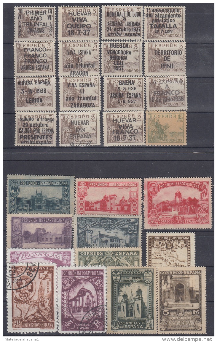 FAC-101 ESPAÑA SPAIN. SEGUI OLD FACSIMILE REPRODUCTION. LOT OF 126 DIFFERENT STAMPS. - Proofs & Reprints