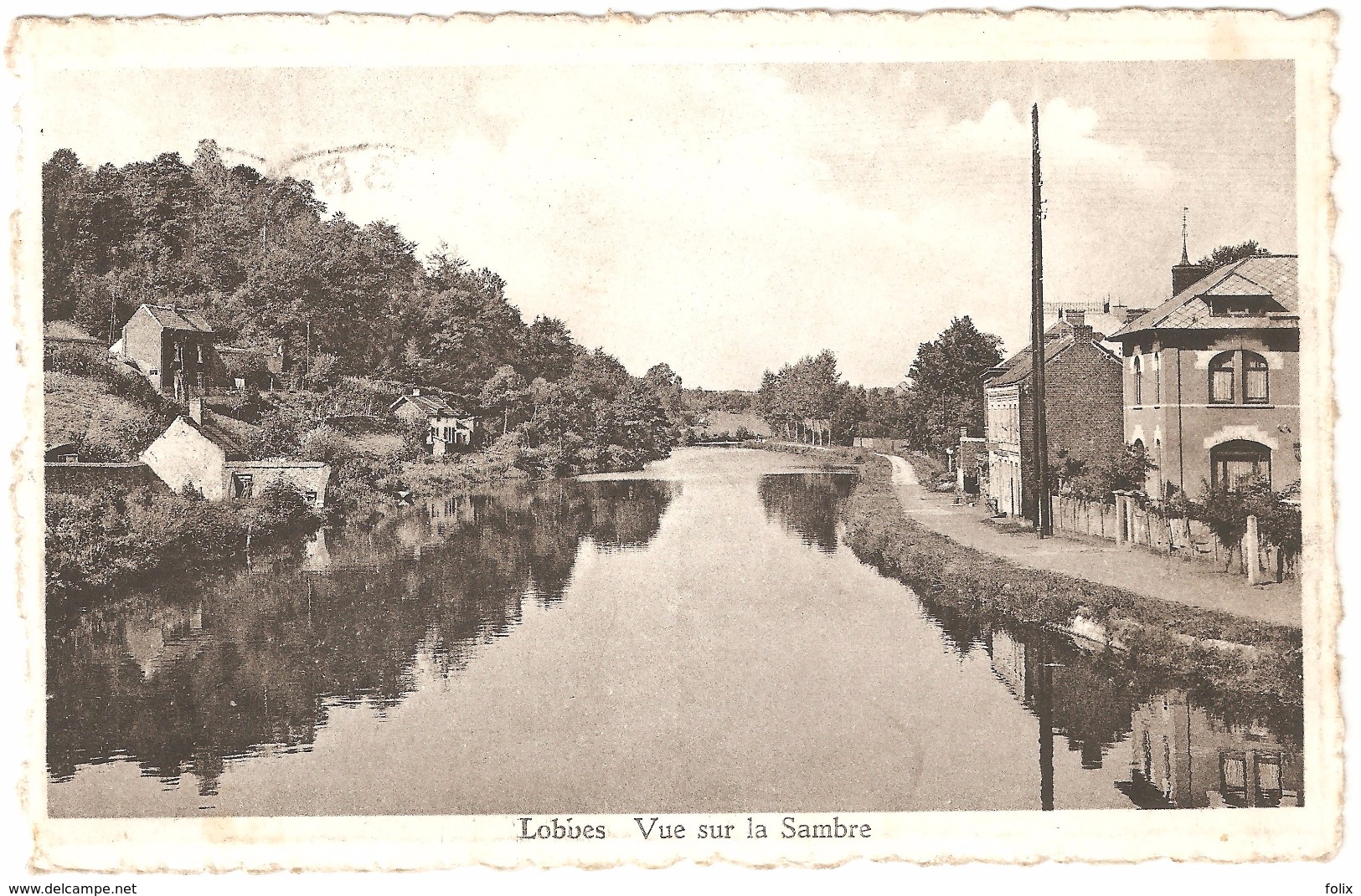 Lobbes - Vue Sur La Sambre - 1948 - Lobbes