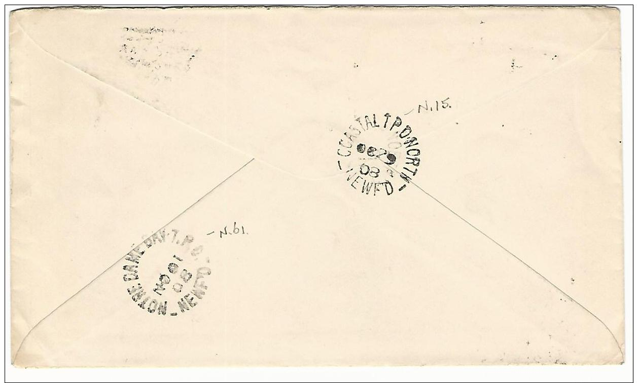 34781 ) Canada Newfoundland Railway TPO Postmark Cancel Englee Notre Dame Bay  Lewisporte - 1908-1947