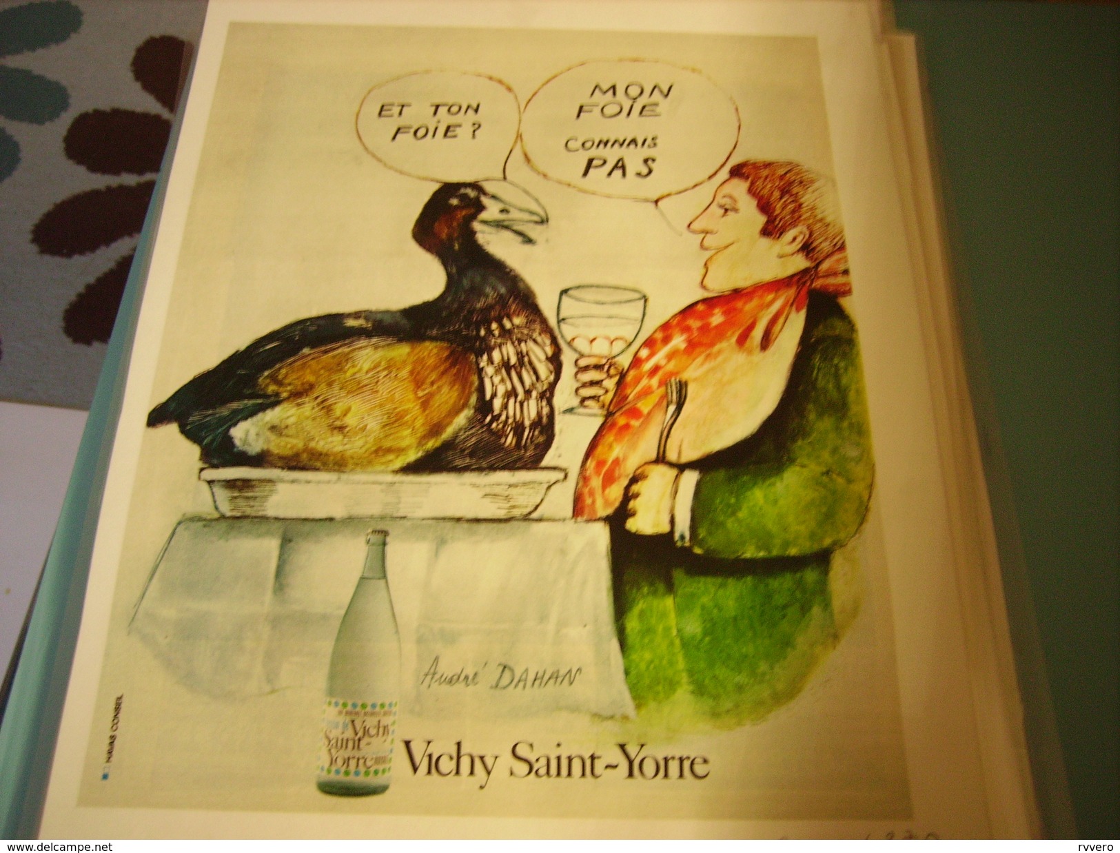 ANCIENNE PUBLICITE TON FOIE VICHY SAINT YORRE 1970 - Advertising