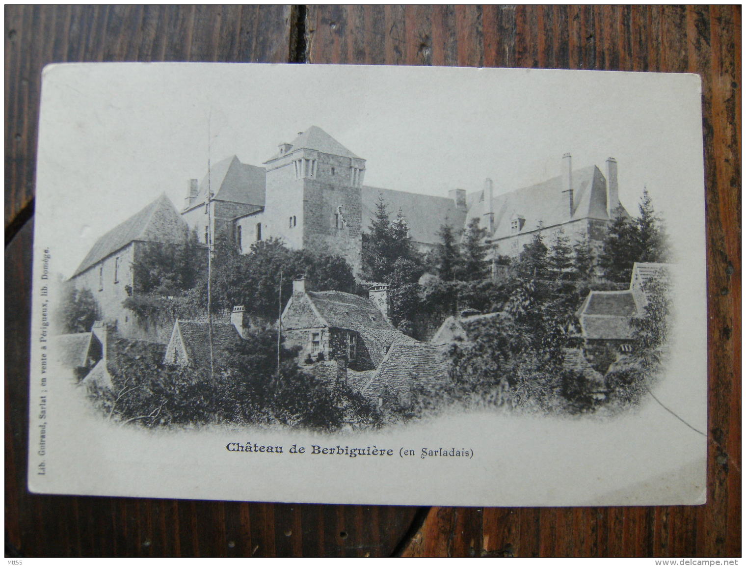 24 Berbiguiere Carte Dos Simple Edi  Guiraud Sarlat - Autres & Non Classés