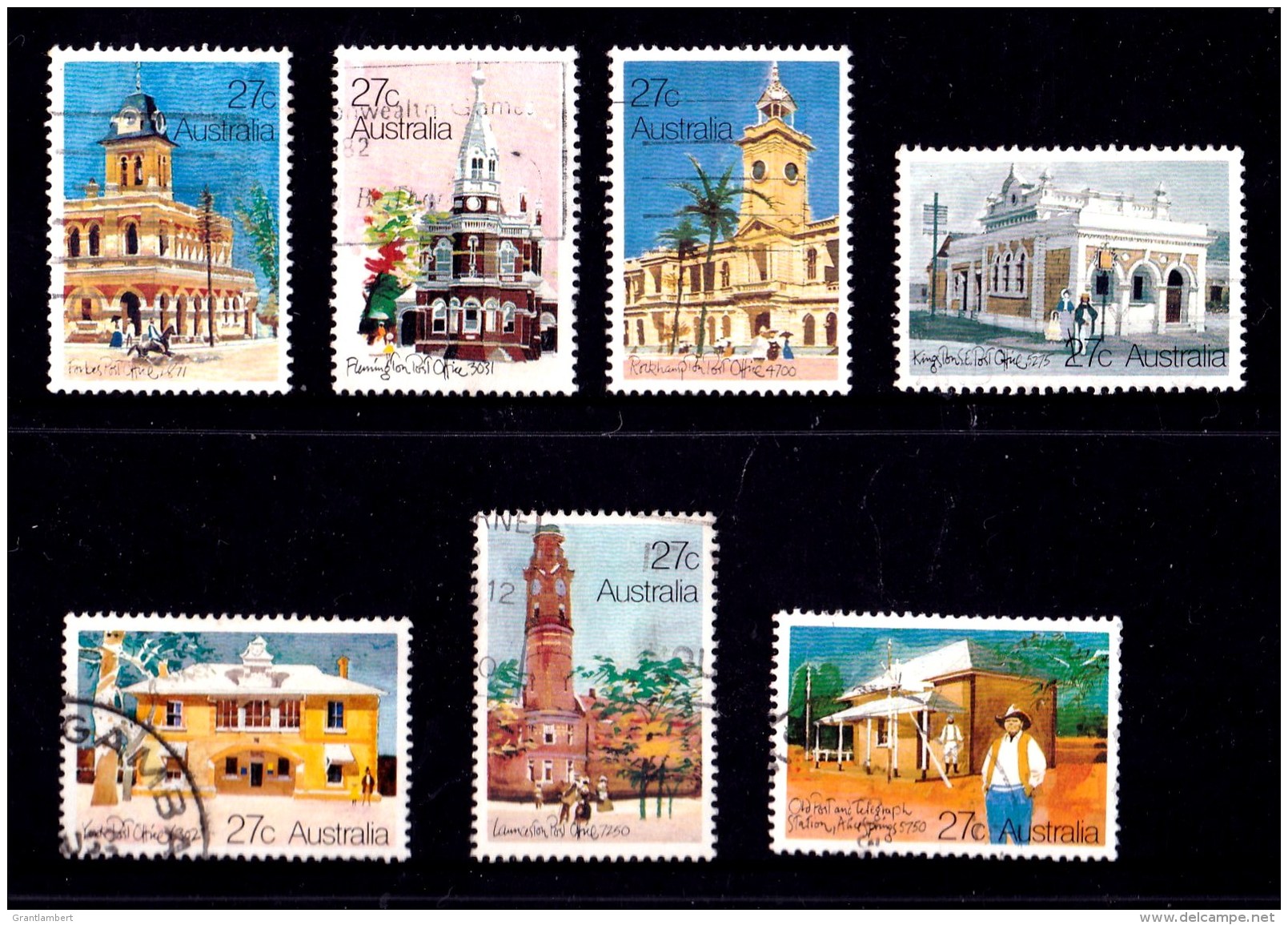 Australia 1982 Historic Post Offices Set Of 7 Used - - - Used Stamps