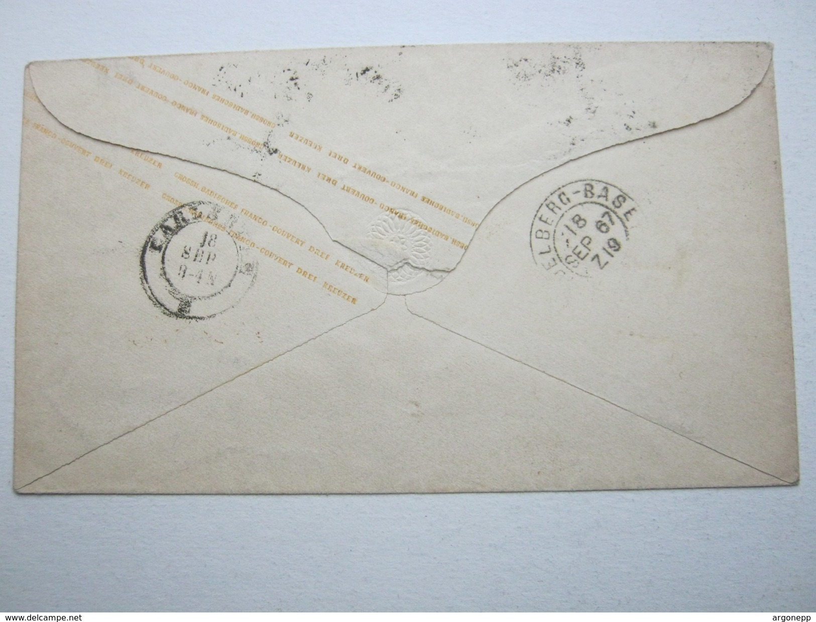 1867 , Mannheim , Klarer Stempel Auf Ganzsache - Postal  Stationery