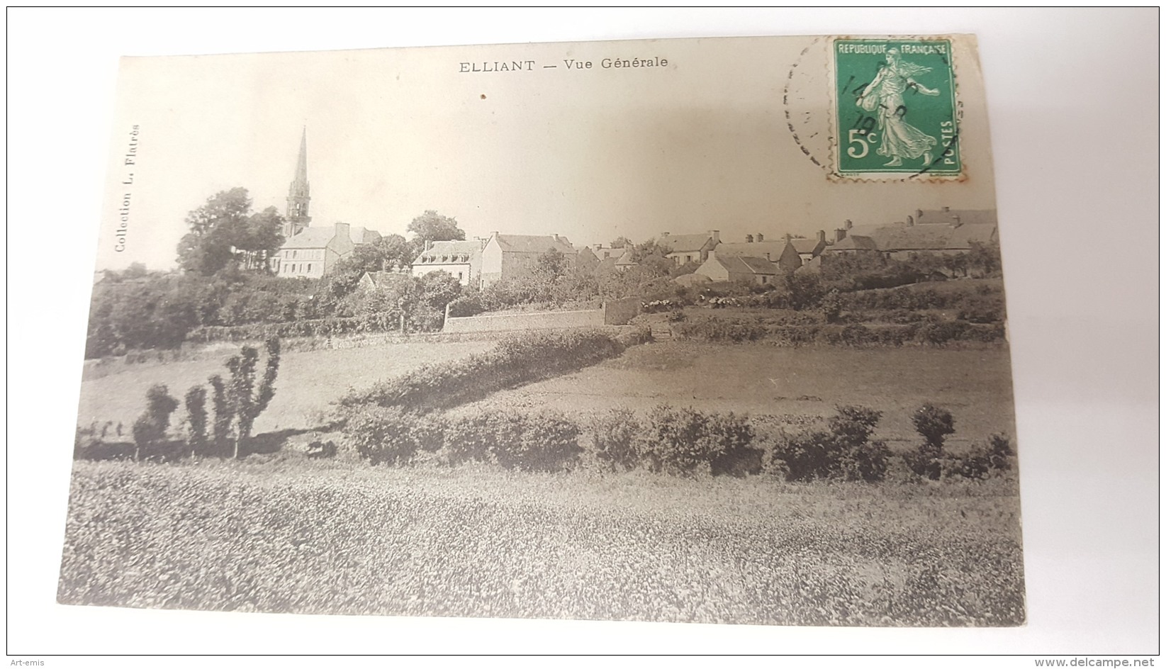 ELLIANT 29 VUE GENERALE FINISTERE CPA Animee Postcard - Elliant