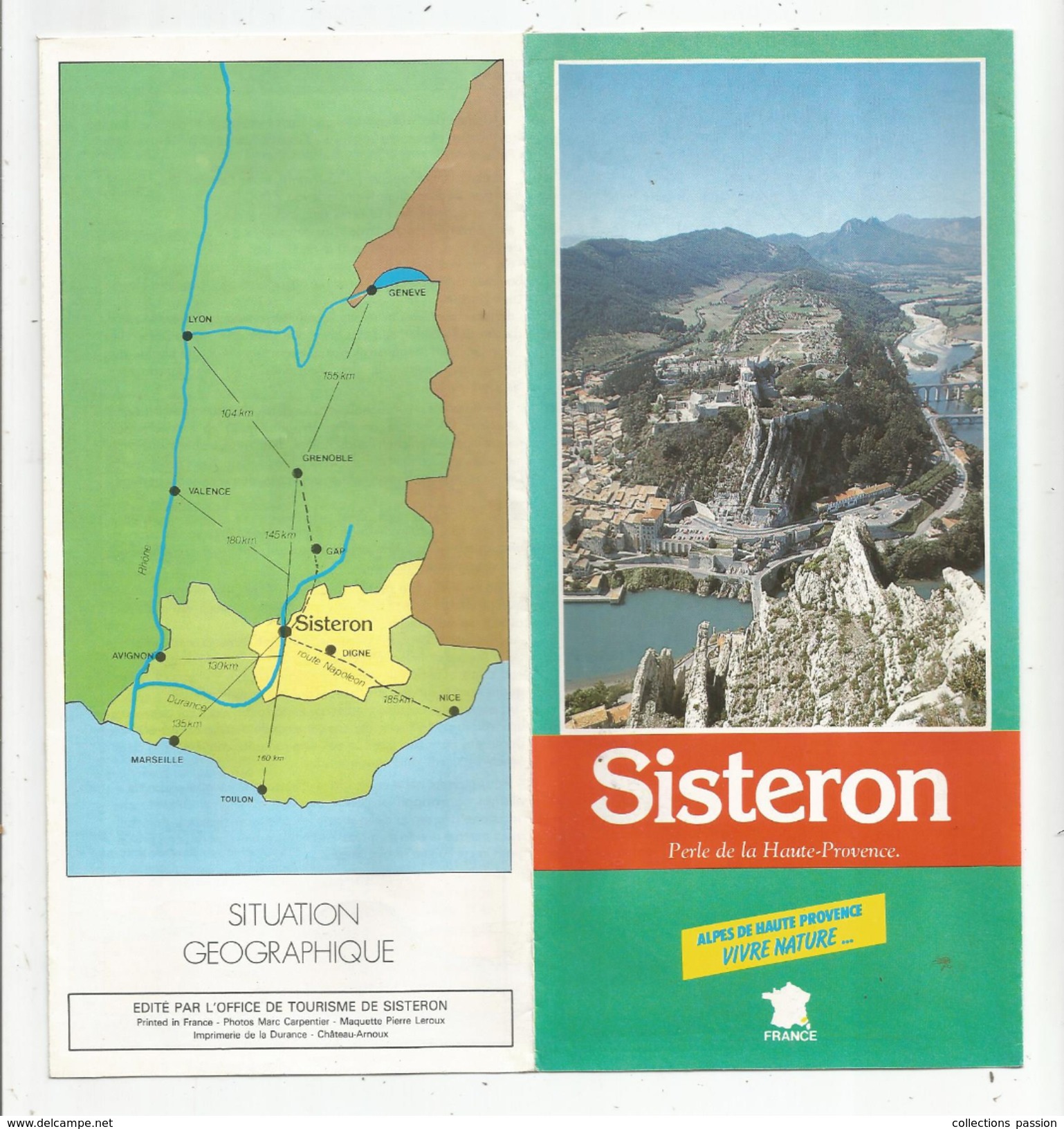 Publicité , SISTERON , Perle De Haute Provence , 8 Pages ,21 X 10 , Frais Fr : 1.55&euro; - Dépliants Touristiques