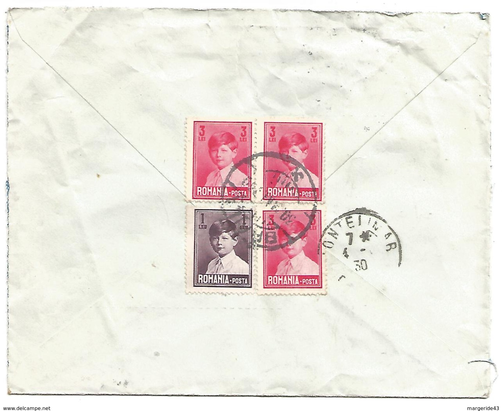 ROUMANIE ROYAUME LETTRE DE BRAILA POUR LA FRANCE DU 30/5/1930 - Postmark Collection