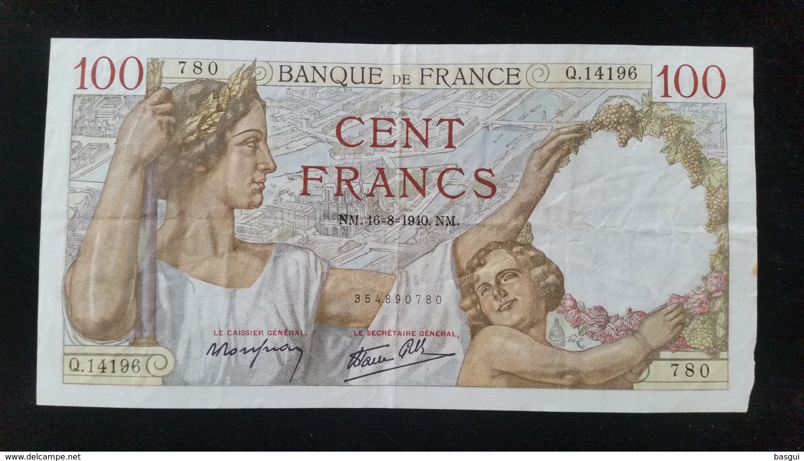 Billet 100 Francs "Sully"  -1940 - 100 F 1939-1942 ''Sully''