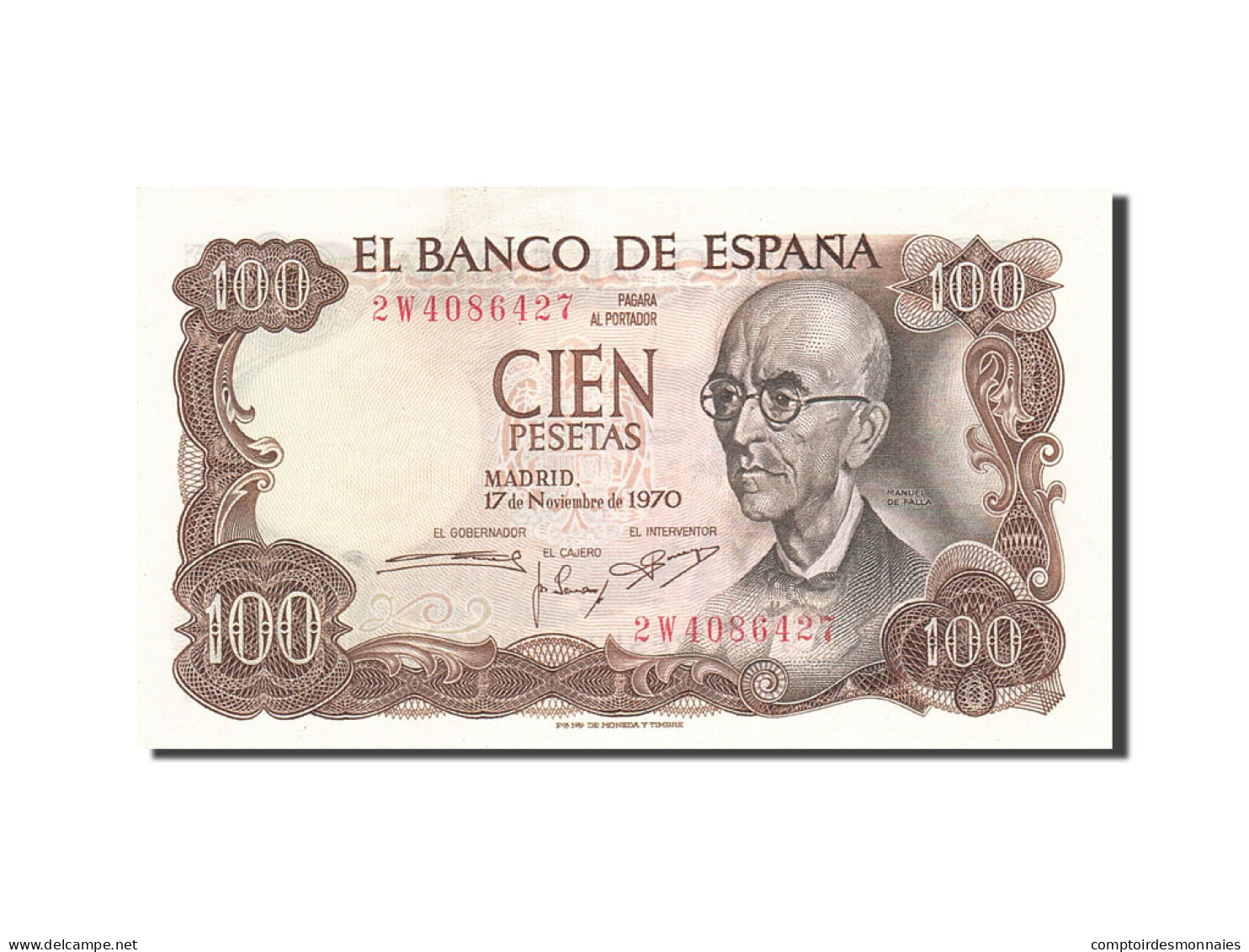 Billet, Espagne, 100 Pesetas, 1970-1971, 1970-11-17, KM:152a, SPL - 100 Pesetas