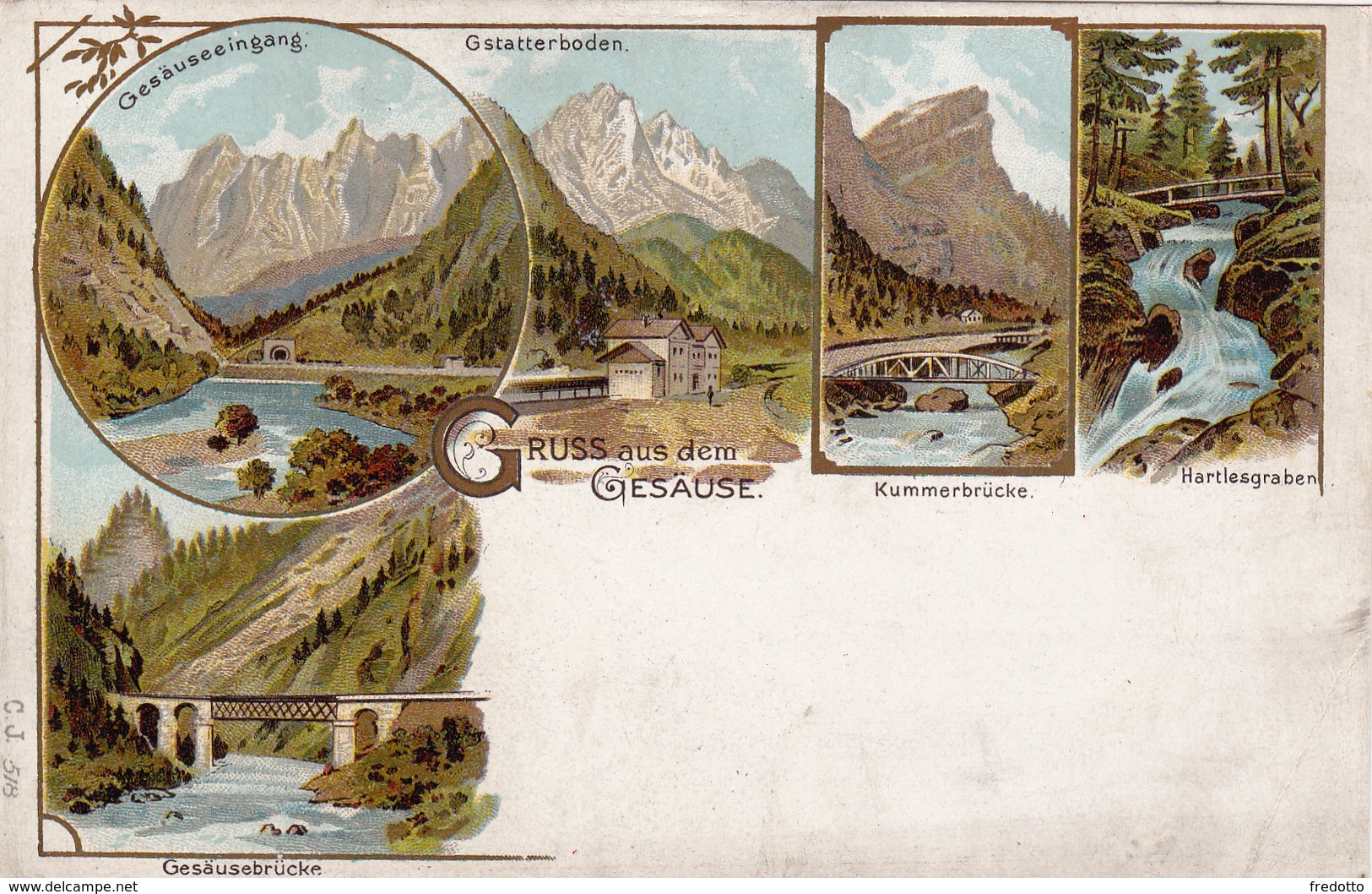 Gruss Aus Dem Gesäuse-Litho - Gesäuse