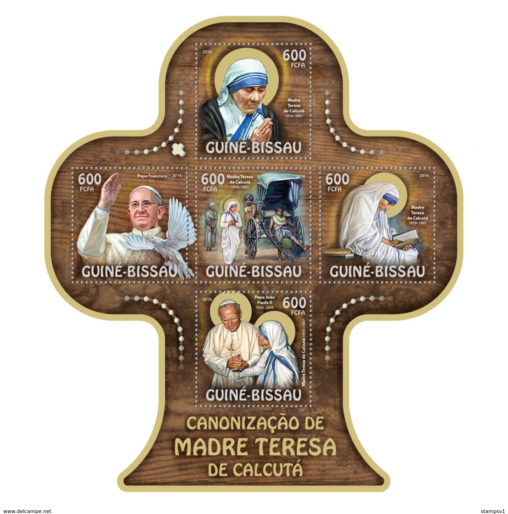 Guinea Bissau. 2016 Mother Teresa. (810a) - Madre Teresa