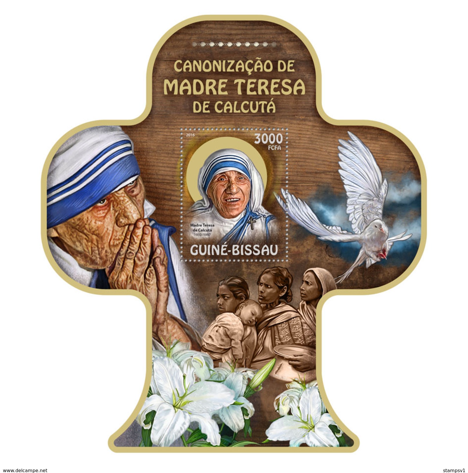 Guinea Bissau. 2016 Mother Teresa. (810b) - Mère Teresa