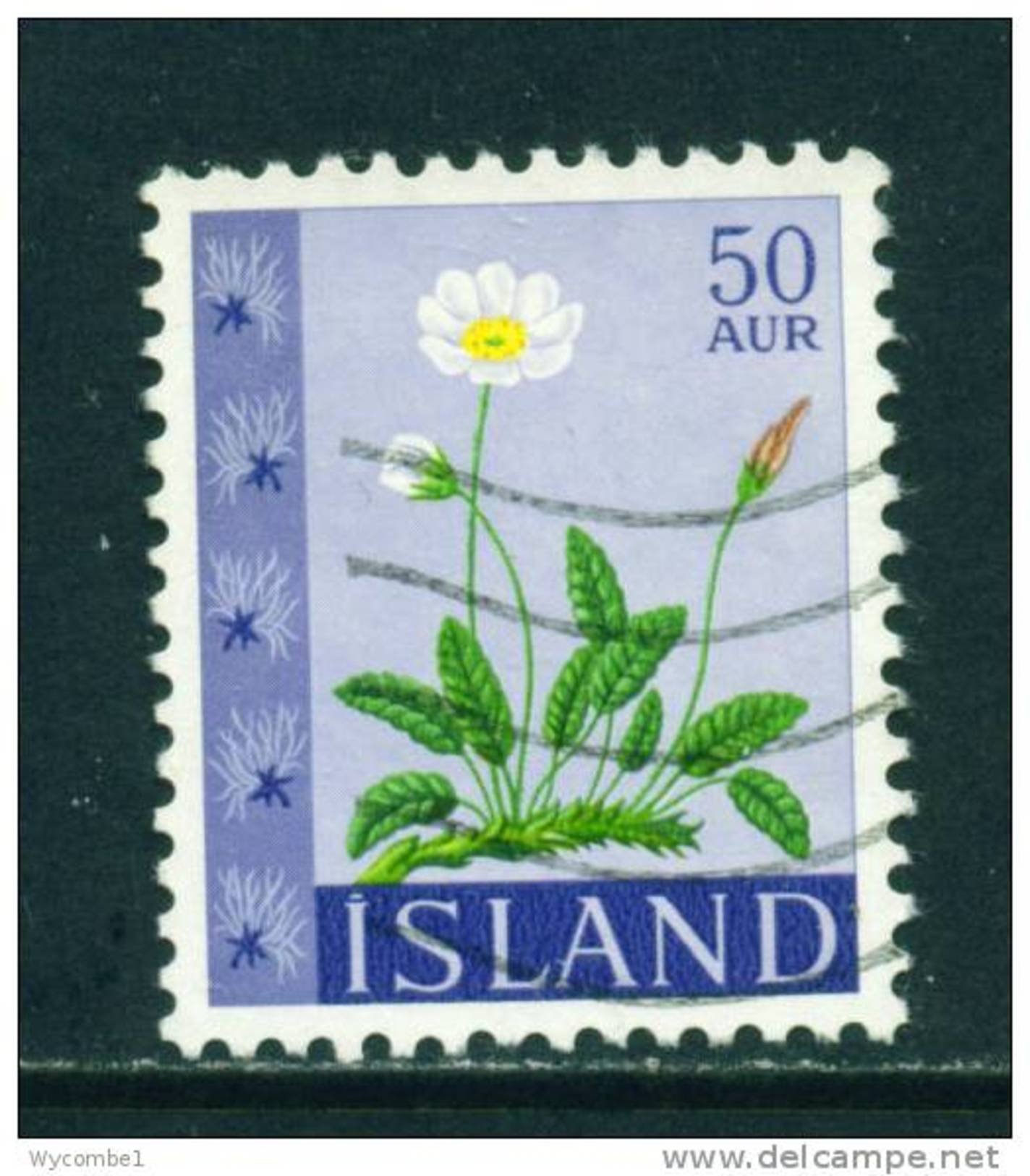 ICELAND - 1964 Flowers 50a Used (stock Scan) - Gebraucht