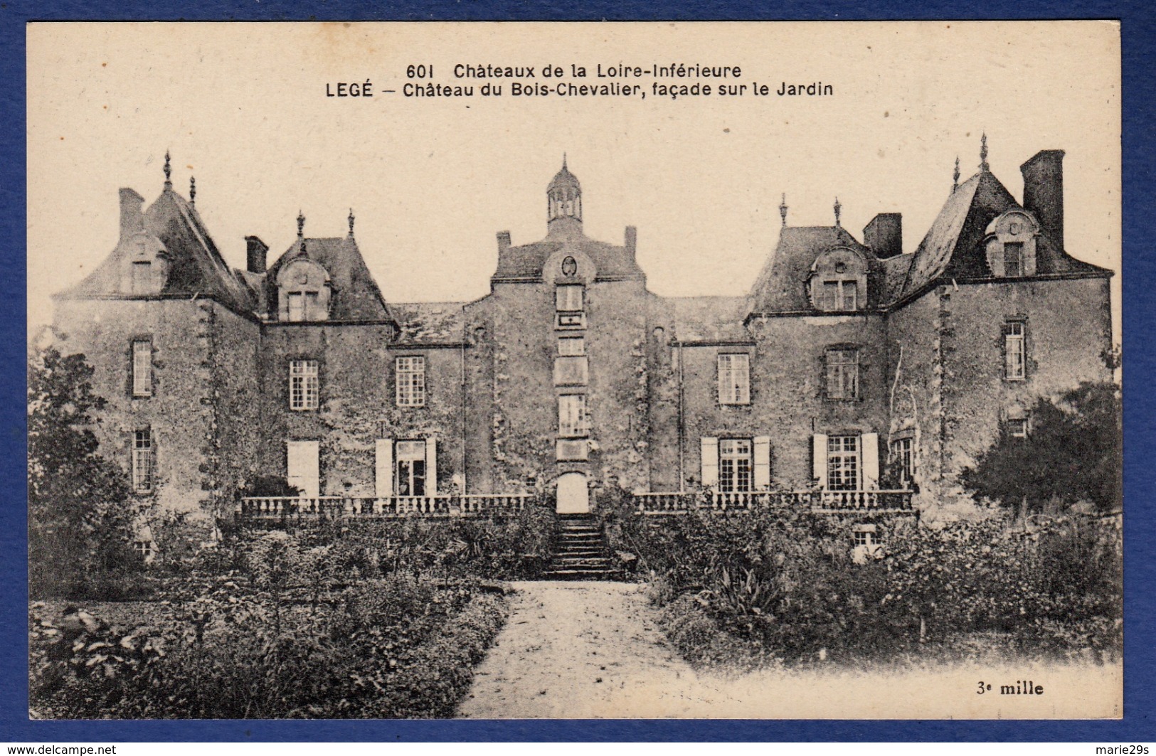 44 LEGE Château Du Bois-Chevalier, Façade Sur Le Jardin - Legé