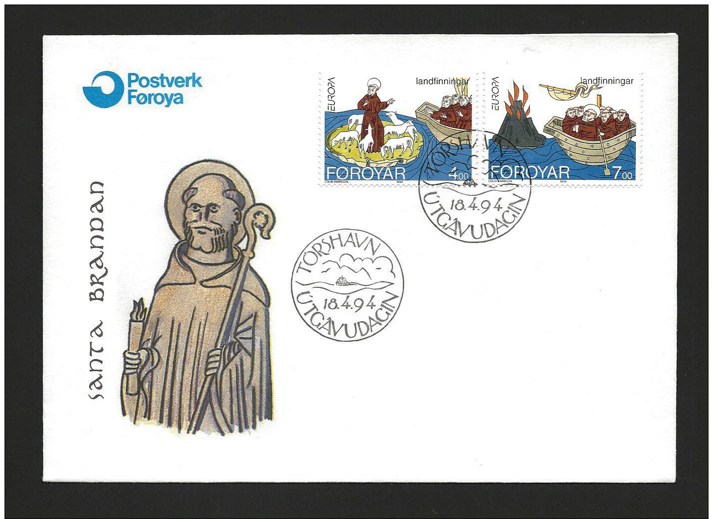 FDC  -   EUROPA  CEPT    FAROE ISLANDS  - 1994  *** - 1994