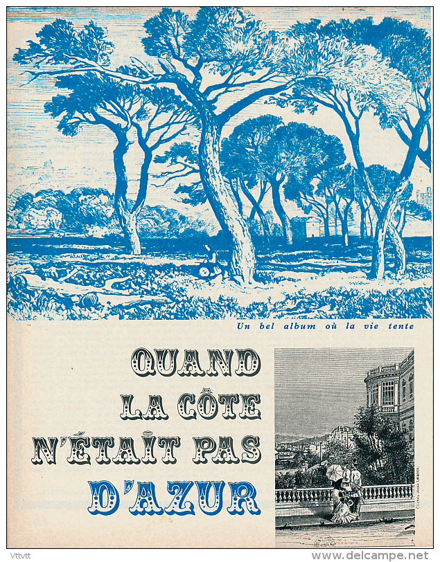 1965 : Document, LA COTE D'AZUR ( Pages Illustrées) Cannes, Carnaval De Nice, Promenade Des Anglais, Menton, Monte-Carlo - Unclassified