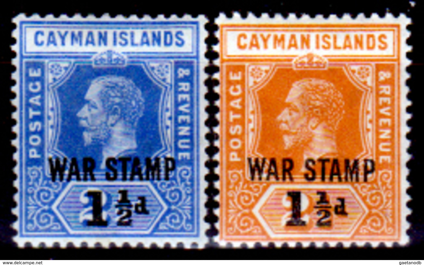 Cayman-009 - 1917-1919 - (+) LH - Privi Di Difetti Occulti. - Cayman (Isole)