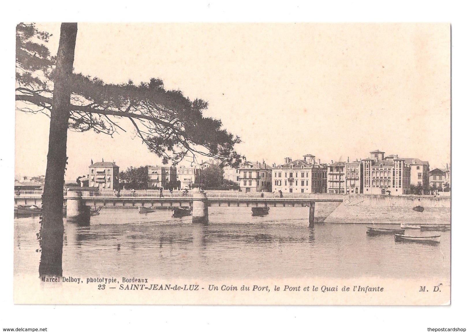 RARE CPA 64 N°23 - ST JEAN DE LUZ  UN COIN DU PORT ET LE QUAI DE L'INFANTE  Unused - Saint Jean De Luz