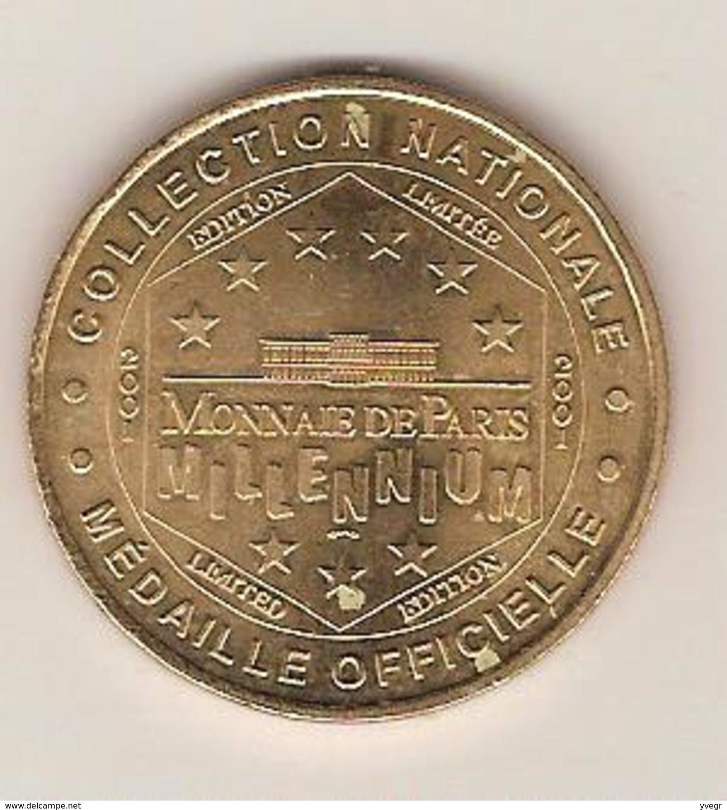 - Monnaie De Paris - PARIS , Tour EIFFEL N°2 12 Points   Année 2001 Cote 26 &euro; - 2001