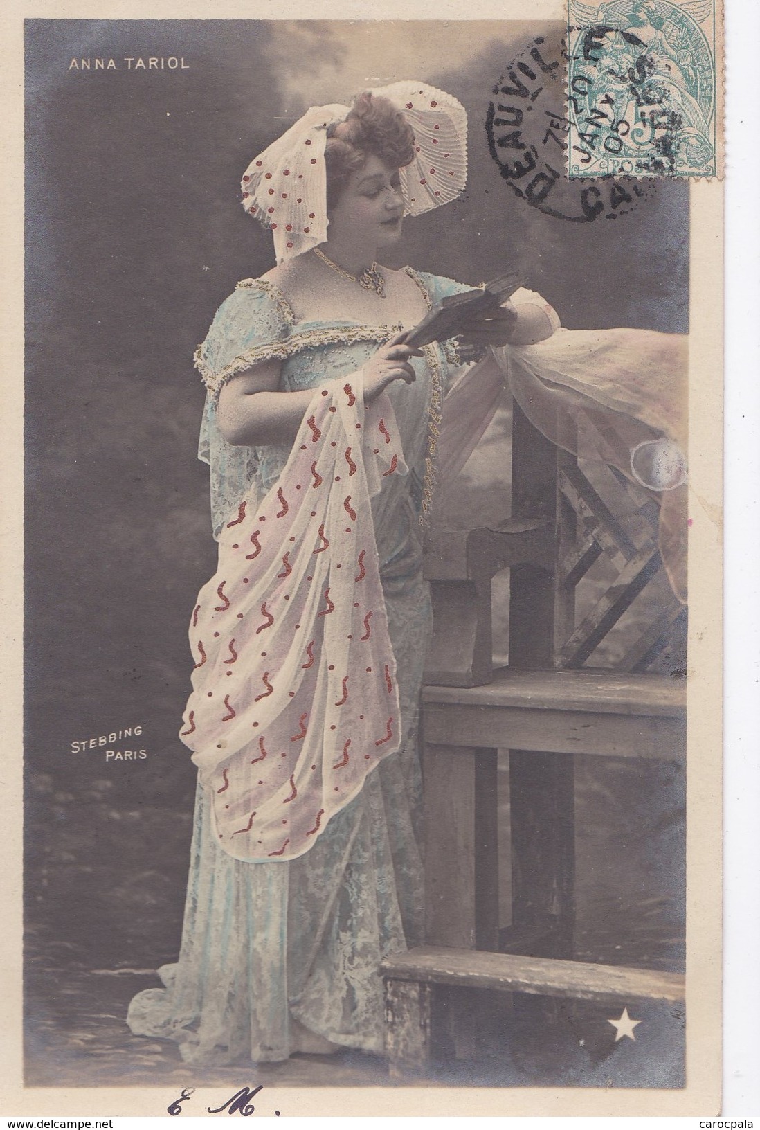 Carte 1905 ANNA TARIOL / FEMME THEATRE ? / STREBBING PHOTO - Artistas