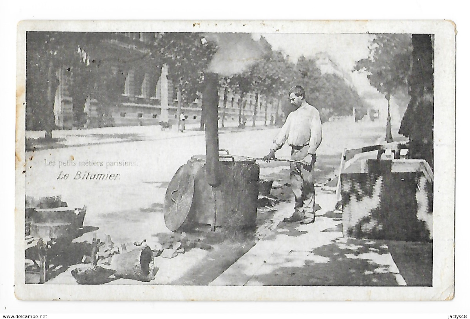 PARIS  (cpa 75) Le Bitumier -   - L 1 - Petits Métiers à Paris