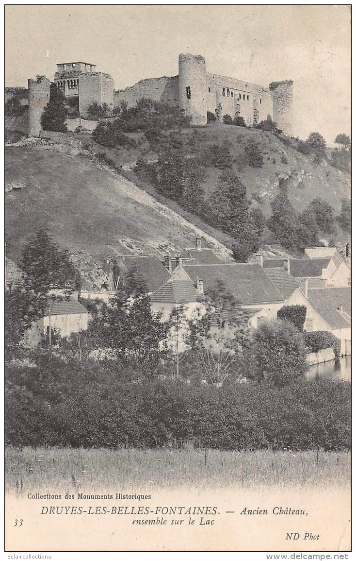 Druyes Les Belles Fontaines     89        Ancien Château      (voir Scan) - Autres & Non Classés