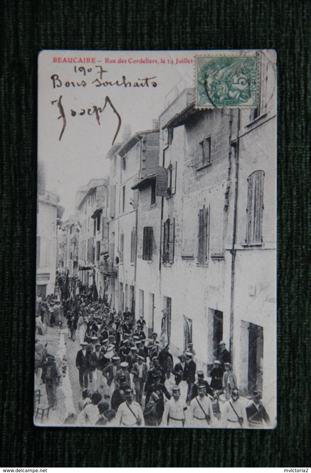 BEAUCAIRE - Rue Des Cordeliers Le 14 Juillet 1904 - Beaucaire