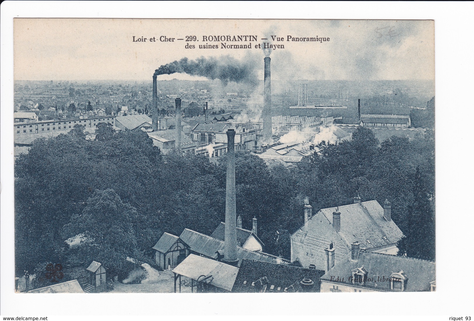 299 - ROMORANTIN - Vue Panoramique Des Usines Normand Et Hayen - Romorantin