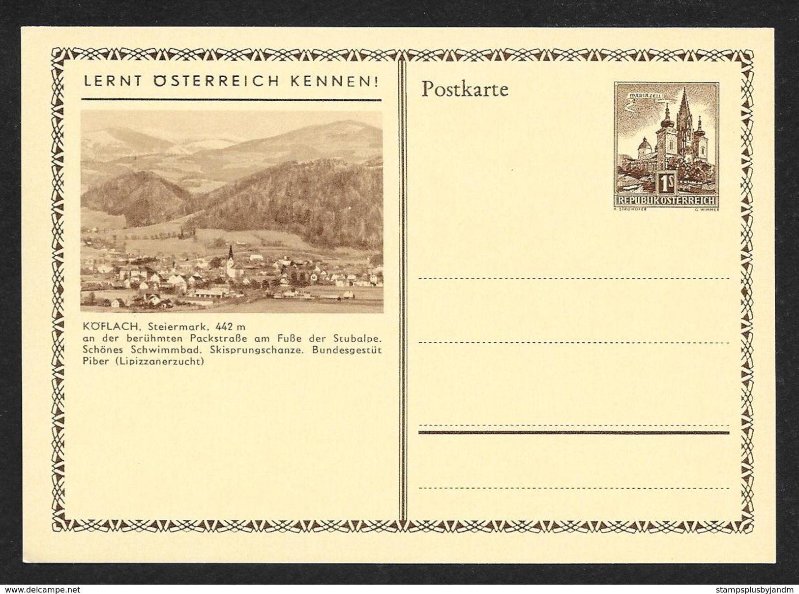 AUSTRIA (105) View Postal Cards Almost All Different Scenes Unused c1950s STK#A10001//A10110