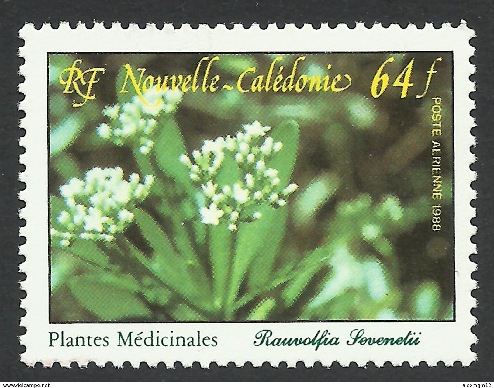 New Caledonia, 64 F. 1988, Scott # 579, MNH - Unused Stamps