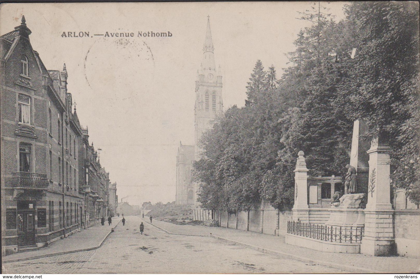 Arlon Aarlen Avenue Nothomb Luxemburg Luxembourg Postkaart CPA 1919 - Arlon