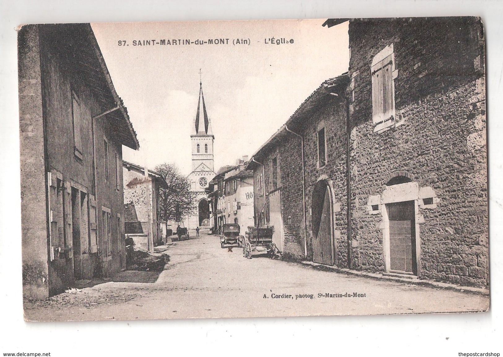 CPA 01 SAINT-MARTIN-DU-MONT L'EGLISE 01 AIN - Sin Clasificación