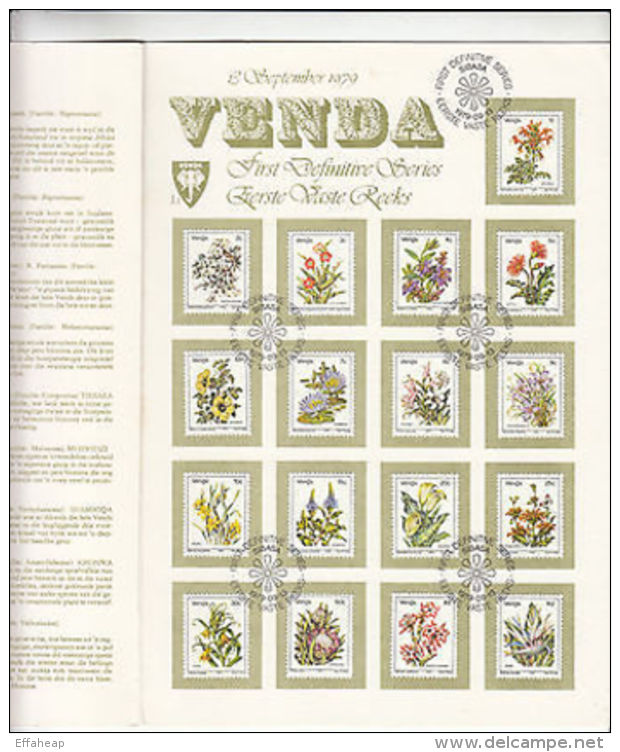 Venda: Wild Flowers, FDC, 13 September 1979 - Other & Unclassified