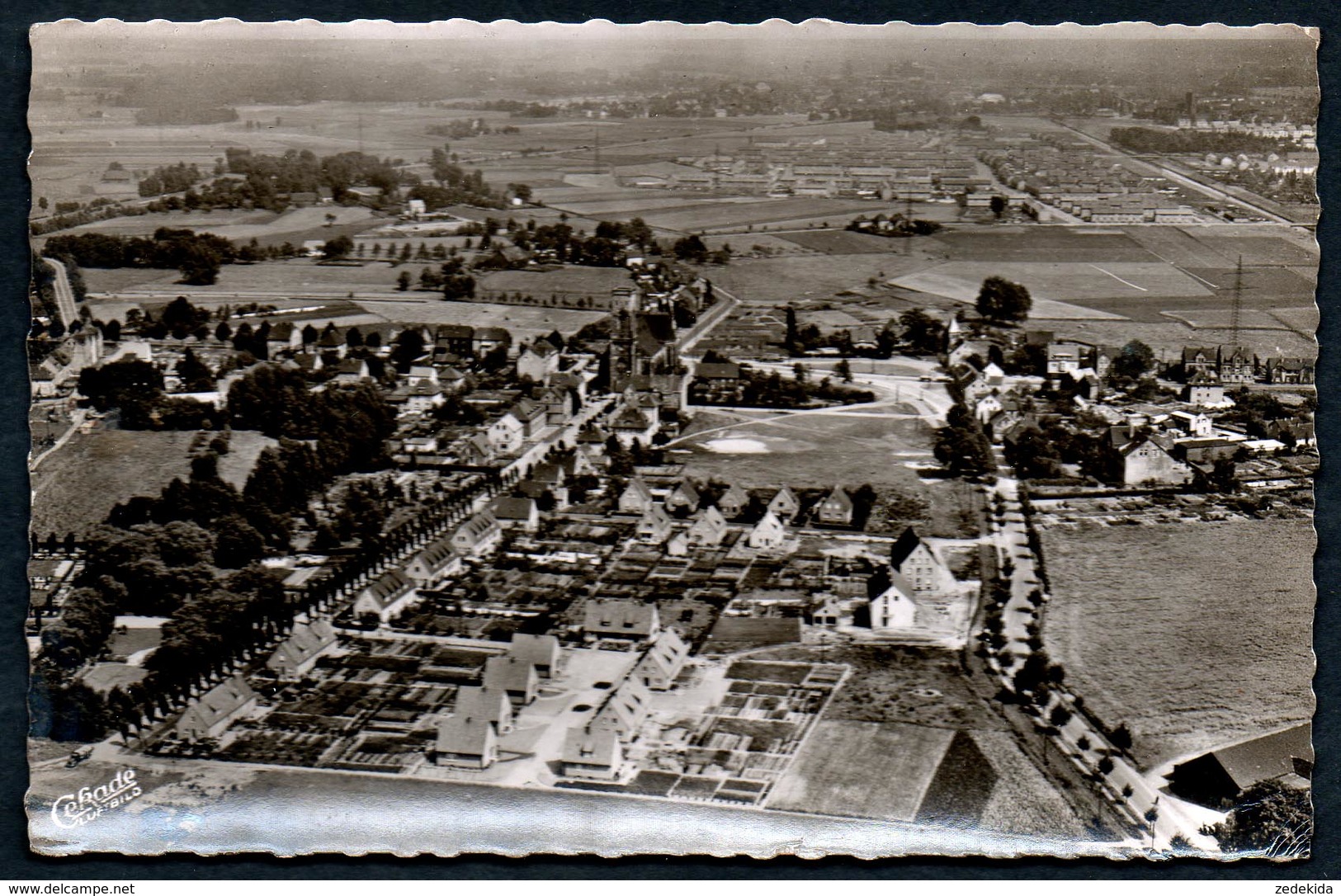 9191 - Alte Foto Ansichtskarte - Henrichenburg - Luftbild Luftaufnahme - Gel 1959 - Bollrath - Castrop-Rauxel