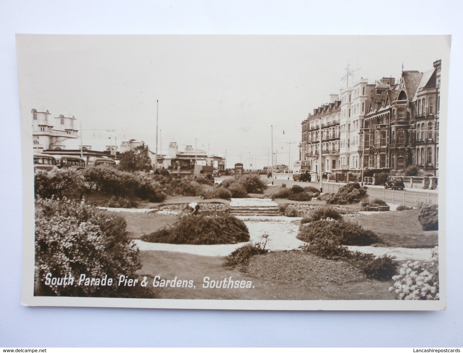 Postcard South Parade Pier & Gardens Southsea Hampshire By Photo Precision PU Torquay 1948 My Ref B1314 - Other & Unclassified