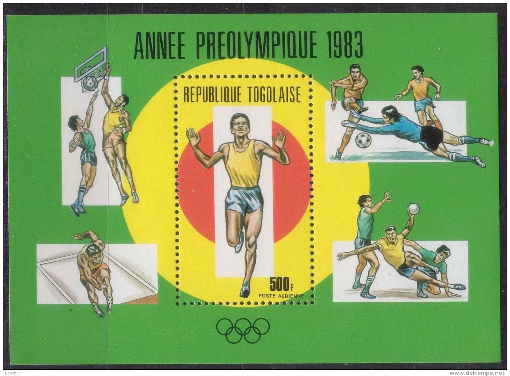 Togo, 1984, Olympic Summer Games Los Angeles, MNH, Michel Block 201 - Togo (1960-...)