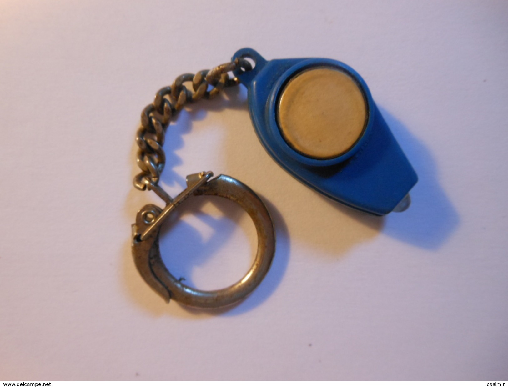 PC0254 - Porte Clé Ancien LAMPE WONDER Bleue - Key-rings