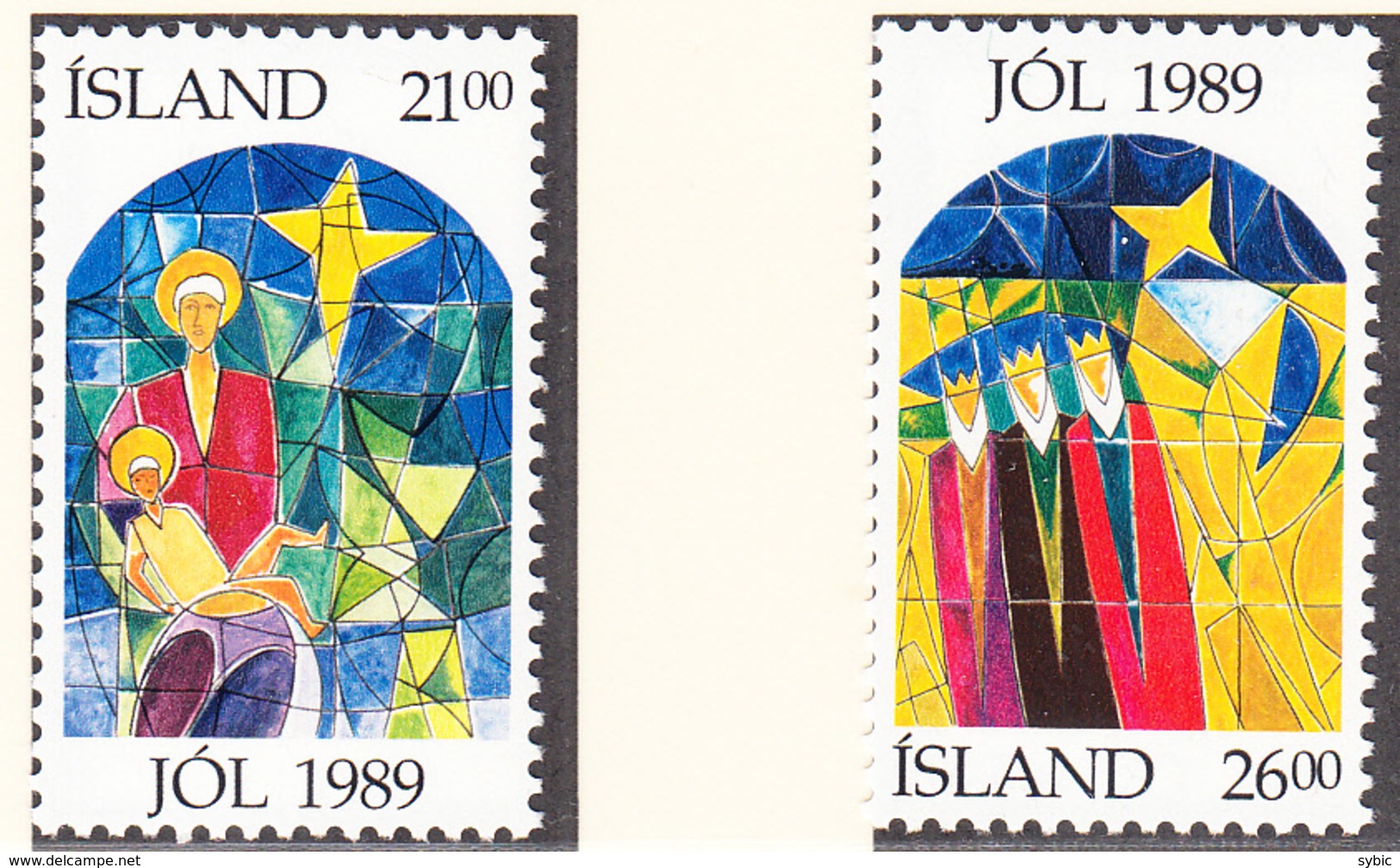 ISLANDE - 1989 - Noël  - Yvert 665/666 - - Nuevos