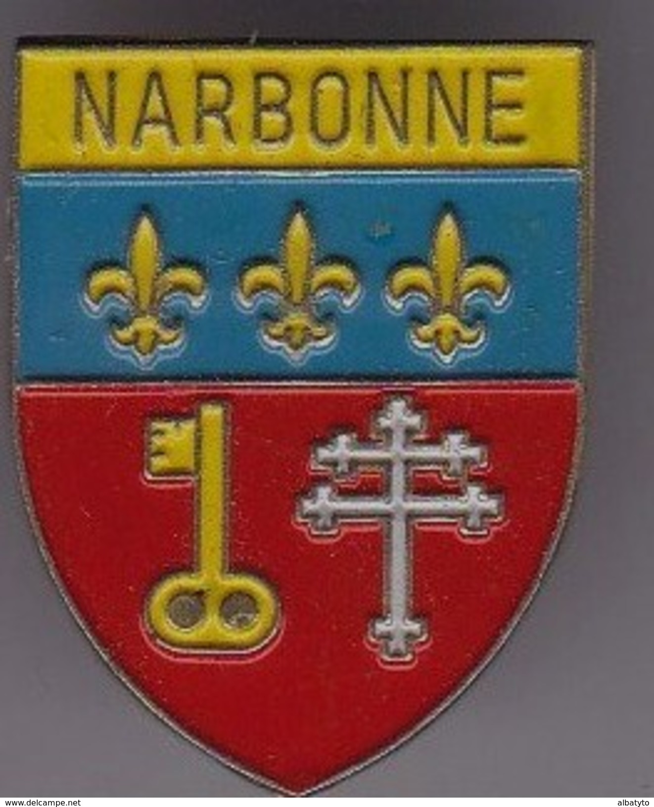 Pin´s Armoiries Armoirie Blason  Héraldique écusson Ecu De La Commune De Narbonne  (11)  Aude épinglette Pins Pin S - Cities