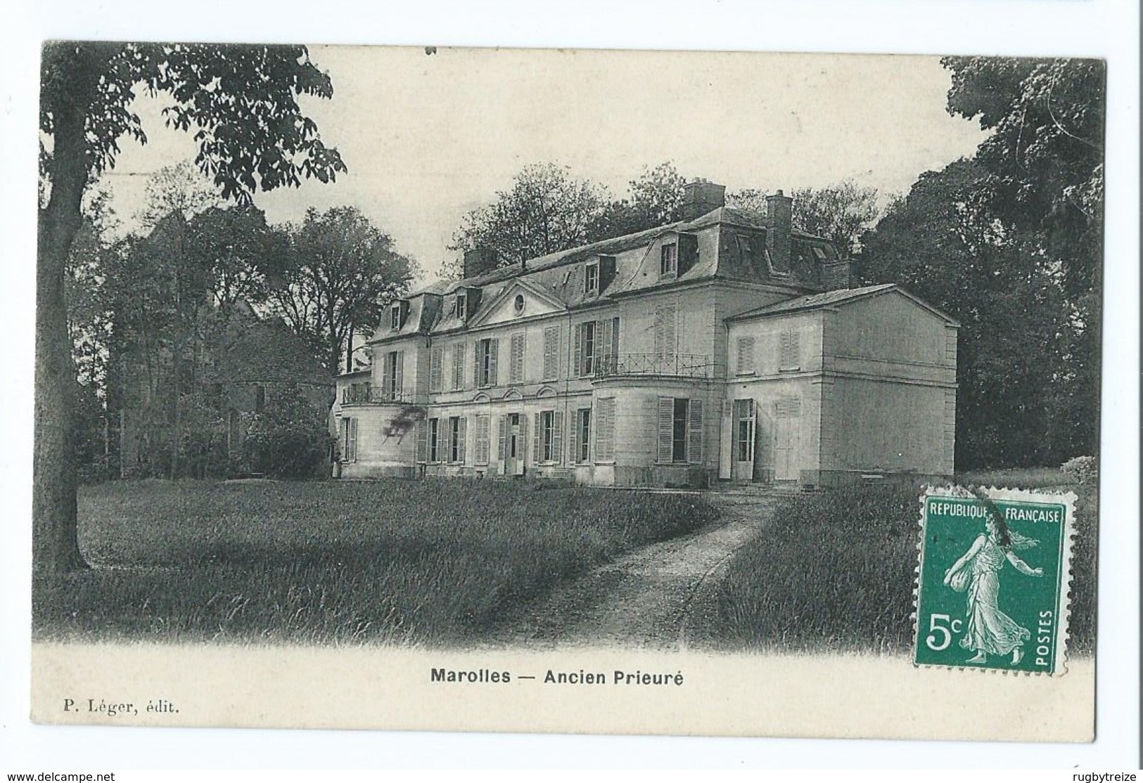 1472 - Marolles Ancien Prieuré - Circulée Pour Saint Julien Quiberon - Marolles En Brie